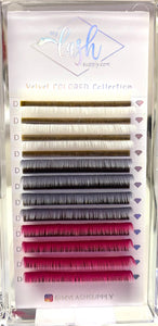 Easy Fan Colored “Mixed” Lash Trays D Curl 0.05