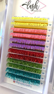 Colored Glitter Lashes